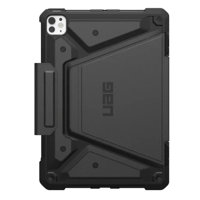 Afbeelding van iPad Pro 11 (2024) M4 Hoes: UAG Metropolis SE Bookcase Shockproof/Valbescherming Black TPU (plastic) Tablet Hoezen