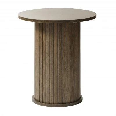 Afbeelding van Nordic Home Kelly bijzettafel ø50 cm donkerbruin Hout