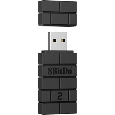 Afbeelding van 8Bitdo Wireless USB Adapter 2, Bluetooth Switch Controllers voor Xbox Series, Joycons, Pro, PS5, PS4, PS4 PS3 op Switch, PC, Android, Raspberry Pi, Retrofreak (Zwart)