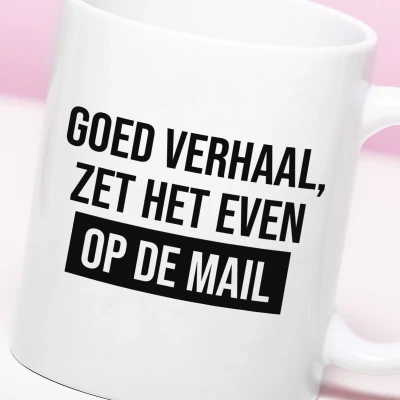 Afbeelding van Mok Zet Het Even Op De Mail