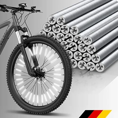 Afbeelding van Velmia Spaakreflectoren [36 Stuks] 360 Zichtbaarheid en eenvoudige montage Fietsspaakreflectoren gemaakt van reflecterend materiaal