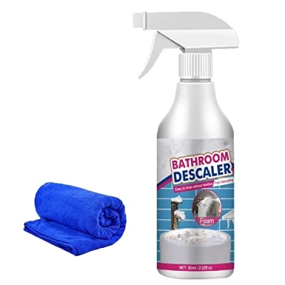 Afbeelding van Bathroom Descaler Spray, Jue Fish Descaler, Joe Stubborn Stains Cleaner Limescale Shower, for Toilet, Bath, Shower (1 Bottle)