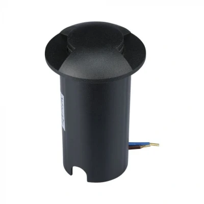 Afbeelding van Grondspot 2 kanten zwarte uitvoering 12 Volt tuin verlichting koud wit IP67