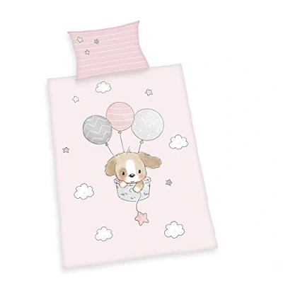 Afbeelding van Baby Best overtrekset Sleeping little bear met schattig motief en liefderijk opschrift