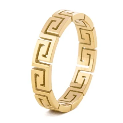 Afbeelding van Akitsune Argius Ring goldcoloured, Maat: 49, Gold coloured