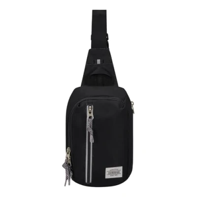 Afbeelding van American Tourister Unisex Brightup rugzakken, zwart (zwart), Umhängetasche 24 cm, Modieuze heupzakken