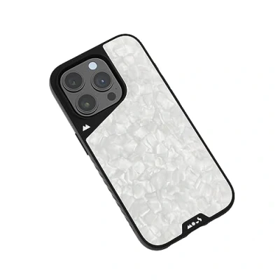 Afbeelding van Mous Case voor iPhone 15 Pro Max met MagSafe Limitless 5.0 Wit Acetaat Hoesje Schokbestendig
