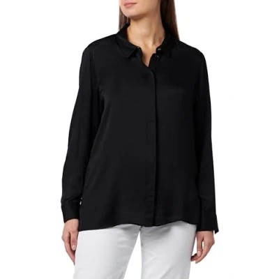 Afbeelding van Comma Blouse Allover Print Zwart dessin 38