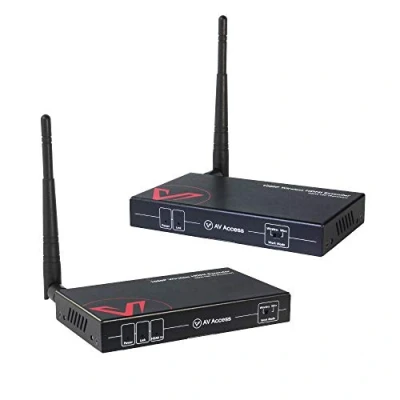 Afbeelding van AV Access Wireless HDMI Extender Kit met loop out Full HD 1080P@60Hz 200 m/656 ft, IR retour, via enkele Ethernet kabel CAT5e/6 tot 120 m/394 draadloze zender ontvanger voor kantoor thuis