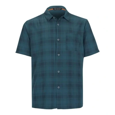 Afbeelding van killtec Men&#039;s functioneel overhemd KOS 98 MN WVN SHRT, steel blue, XXL, 38009 000