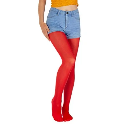 Afbeelding van Giulia Kinderen meisjes panty microvezel 40 Den Gr. 104 158 semitransparent gekleurd, scarlet, 128 134