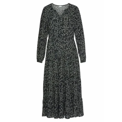 Afbeelding van Lascana Maxikleid Maxijurk, Dames, Maat: 36, Schwarz