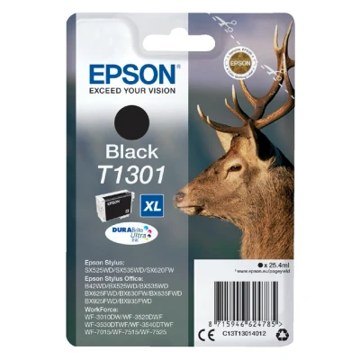 Afbeelding van Epson T1301 (C13T130140) Inktcartridge Zwart