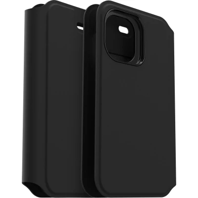 Afbeelding van Apple iPhone 12 Mini Hoesje Kunstleder OtterBox Bookcase Zwart Telefoonhoesje Shockproof/Valbescherming
