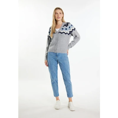Afbeelding van Dreimaster Eissegler Vest, Dames, Maat: M/L, Grau mehrfarbig