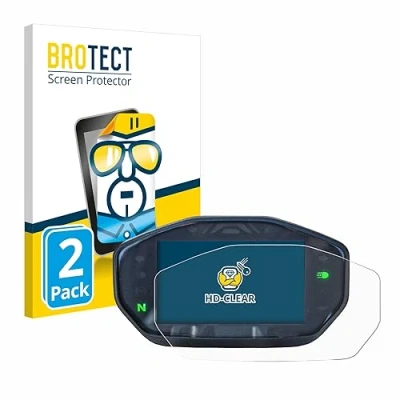 Afbeelding van BROTECT (2 Stuks) Schermbeschermer voor Ducati Monster/Monster + 2021 Screen Protector Transparant