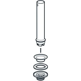 Afbeelding van Geberit afvoerplug met standpijp voor uitstortgootsteen G1.1/2&quot;