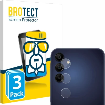 Afbeelding van BROTECT Glas Screen Protector voor Samsung Galaxy A15 5G (ALLEEN Camera Lens) (3 Stuks) Schermbeschermer [9H Hardheid, Beschermglas Folie niet Glas]