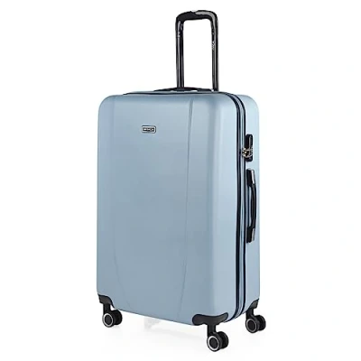 Afbeelding van ITACA Grote Koffer Trolley Reiskoffer van ITACA. Groot 4 Wielen Combinatieslot. ABS harde schaal 71170, Lichtblauw