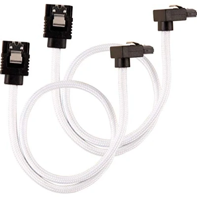 Afbeelding van Corsair CC 8900279 SATA kabel 2 stuks 0,3 m Zwart, Wit