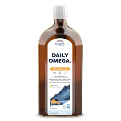 Afbeelding van Osavi Daily Omega, 1600mg Omega 3 (Natural Lemon) 500 ml.