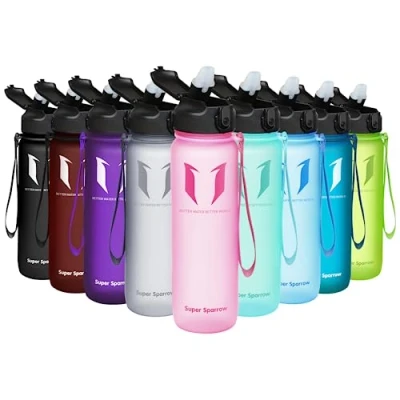 Afbeelding van Super Sparrow Waterfles Met Rietje 750 ml Niet Giftige BPA Vrije Tritan Sportwaterfles Lekvrije Gymfles