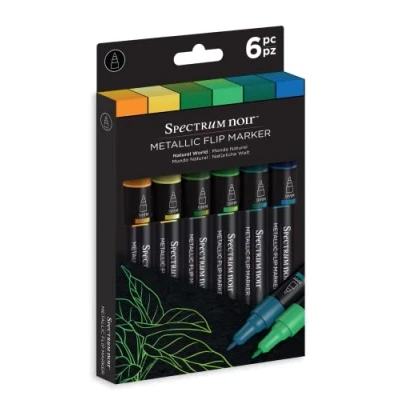 Afbeelding van Spectrum Noir Metallic Flip Marker sets (6st) Natural World