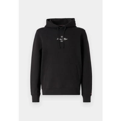 Afbeelding van Tommy Hilfiger Outline FLAG Script Hoodie Unisex Sweater, Maat: XL, Black