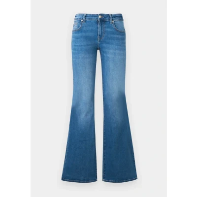 Afbeelding van ONLY Onltiger LW WIDE MB Flared DNM PIM Broek, Dames, Maat: 29x34, Medium blue denim