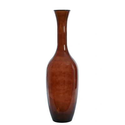 Afbeelding van Light &amp; Living Vaas IMANO 30x30x100 Bruin