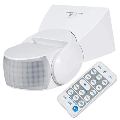 Afbeelding van Infrarood bewegingssensor met afstandsbediening IP65 Bewegingsmelder MCE241 Maclean 180