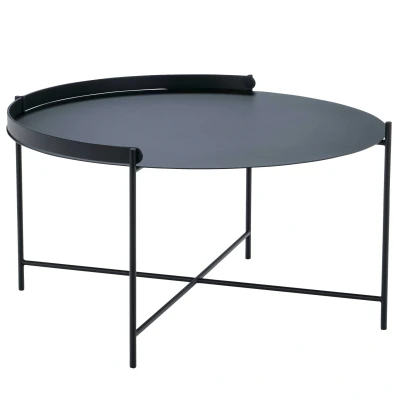 Afbeelding van Bijzettafel Houe Edge Tray Table Black 76 cm