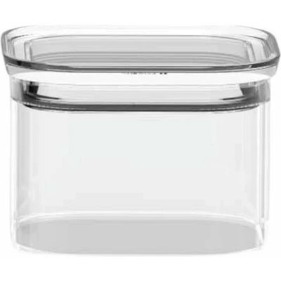 Afbeelding van Pebbly Vershouddoos Vierkant 500 ml met Glazen Deksel Borosilicaatglas Transparant