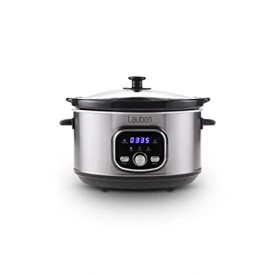 Afbeelding van Lauben Slow Cooker 3500SB SlowHeat® technologie, kookboek, keramische binnenpot, twee temperatuurniveaus, handmatige tijdinstelling, 3,5 l
