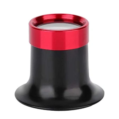 Afbeelding van Aluminium 10X Oogvergrootglas, Loep, Reparatie Horloge Tool Vergrootglas, Glas Loep Lens, Vergrootglas voor Reparatie, carneool