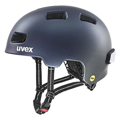 Afbeelding van uvex city 4 MIPS lichte stadshelm voor dames en heren systeem incl. led licht deep space matt 55 58 cm