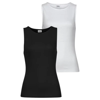 Afbeelding van Buffalo Strandtop van zacht ribmateriaal (2 delig, Set 2)