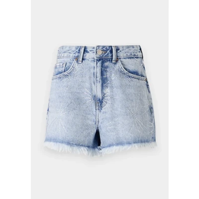 Afbeelding van ONLY denim regular high waist short donkergroen