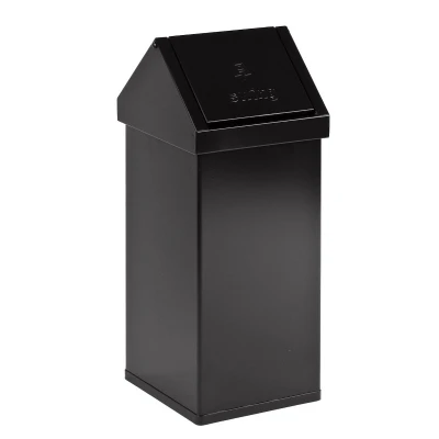Afbeelding van Afvalbak 55ltr Carro Swing tuimeldeksel zwart