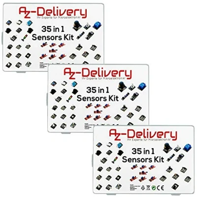 Afbeelding van AZDelivery 3 x 35 in 1 Microcontroller Sensorenki Module Kit en Accessoire compatibel met Arduino Inclusief E Book!