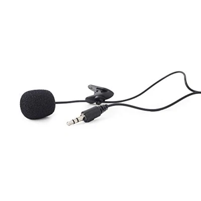 Afbeelding van Gembird Clip on microfoon, 3.5 mm, zwart