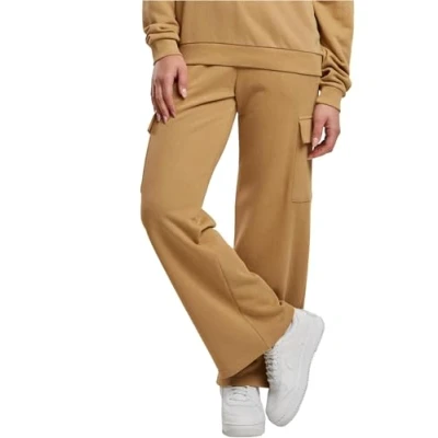 Afbeelding van Urban Classics Baggy Terry Cargobroek, Dames, Maat: XS, Unionbeige