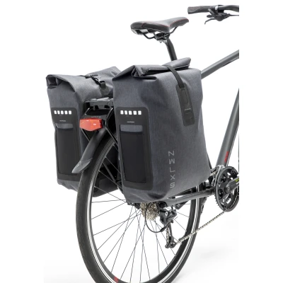 Afbeelding van New Looxs Varo dubbele fietstas racktime BikeTotaal.nl Grijs