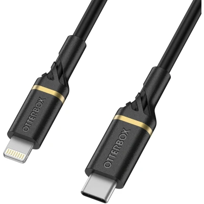 Afbeelding van OtterBox Cable USB C Lightning 1M Black kabel