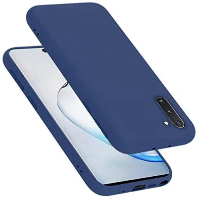 Afbeelding van Cadorabo Hoesje geschikt voor Samsung Galaxy NOTE 10 Case in LIQUID BLAUW Beschermhoes TPU silicone Cover