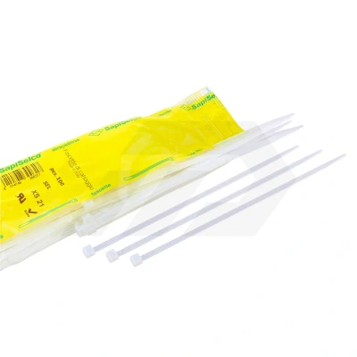 Afbeelding van Sapiselco Kabelbinders Wit 360x4,5mm Tie Wraps 100 Stuks
