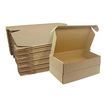 Afbeelding van Gegolfd karton verzenddozen, 230x160x50mm Small Shipping Box for Posting klein pakket Mailer, verpakking dozen voor bedrijf, verzending, opslag of Gift (10 stuks)