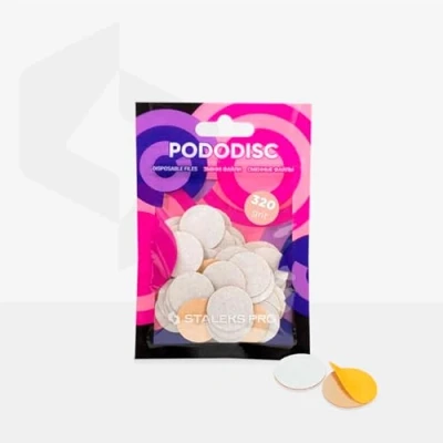 Afbeelding van STALEKS PRO Pododisco PODODISC L EXPERT 25 mm schuurschijven voor nagelfrees, speciaal pedicure (korrel #320)