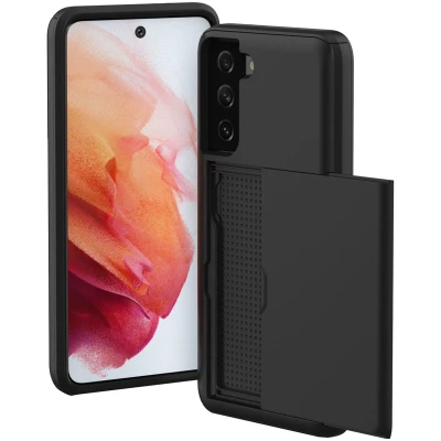 Afbeelding van Samsung Galaxy S21 Hoesje Kunststof iMoshion Hardcase/Backcover Zwart Telefoonhoesje