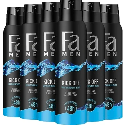Afbeelding van 6x Fa Deospray Men Kick Off 150 ml
